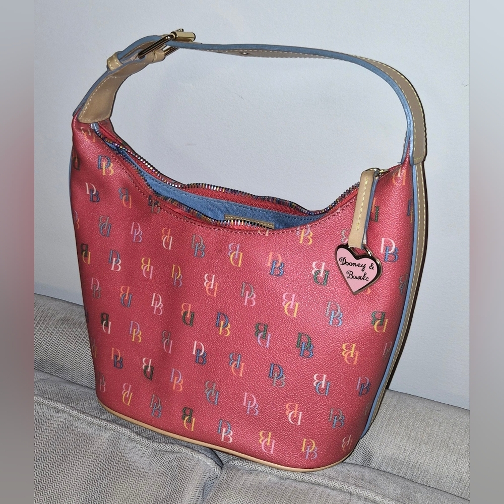 Dooney & Bourke Red Leather Hobo Bag